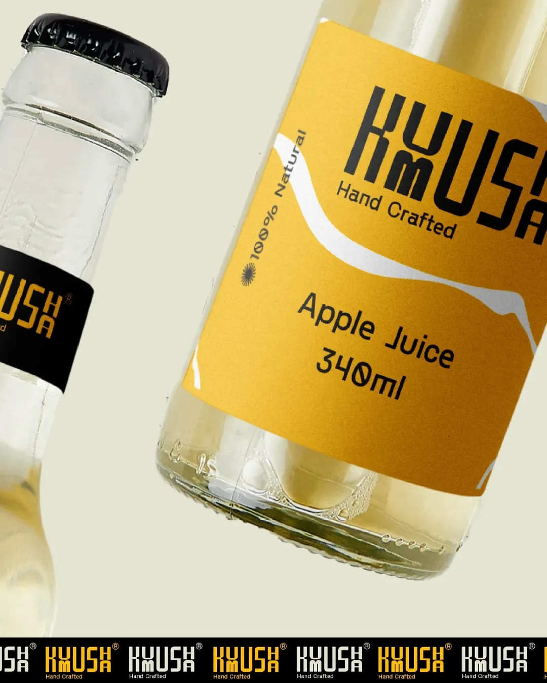 Kmusha Juice apple juice packaging identity